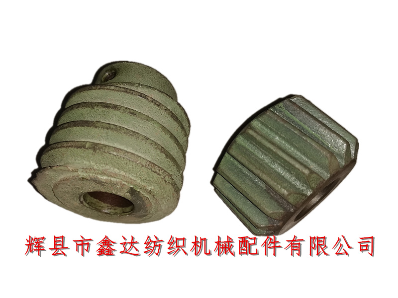 Inner let off accessories of textile machine single head worm gear