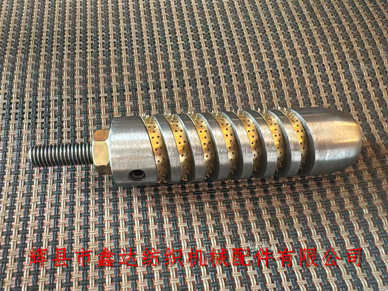 Edge support piercing shaft 7-ring copper temple roller